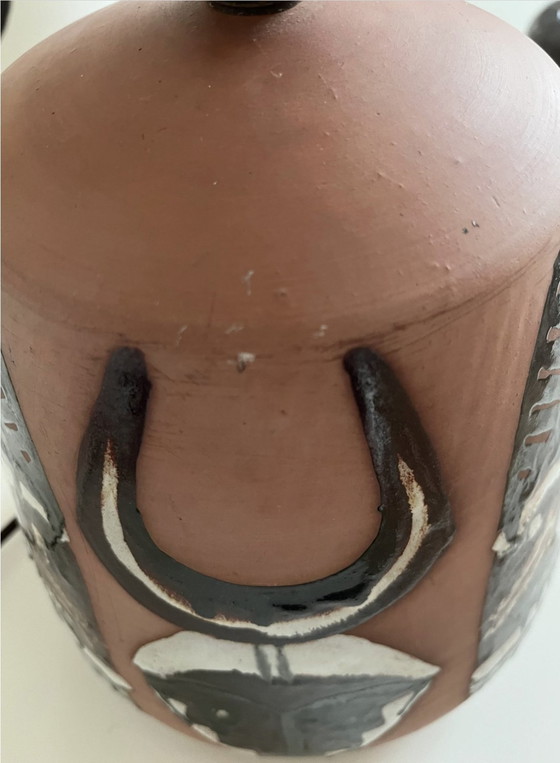 Image 1 of Tafellamp Elsie Borelius, Zweeds Vintage, Groot, Uniek, Grafisch, Midcentury 70S