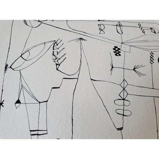 Image 1 of Vintage Oost-Indische inkt op papier n 510 door Jérémie Iordanoff, 2009