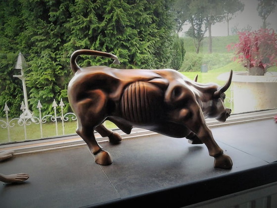 Image 1 of Bronzen Wallstreet stier beeld