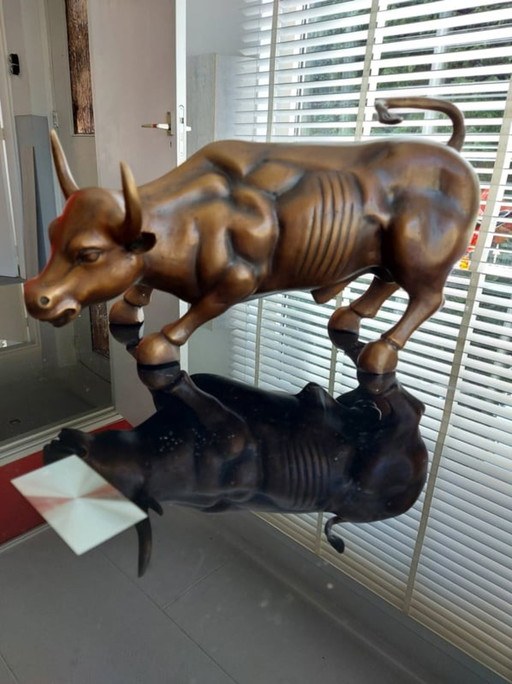 Bronzen Wallstreet stier beeld