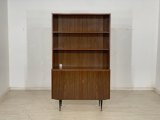 Mid Century hoge kast plank boekenkast vintage