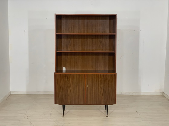 Image 1 of Mid Century hoge kast plank boekenkast vintage