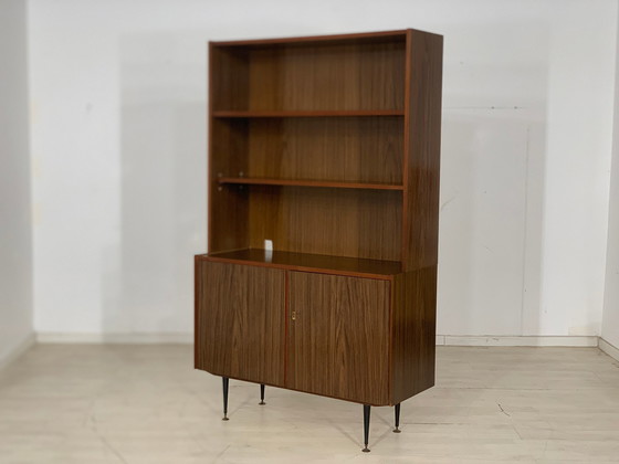 Image 1 of Mid Century hoge kast plank boekenkast vintage