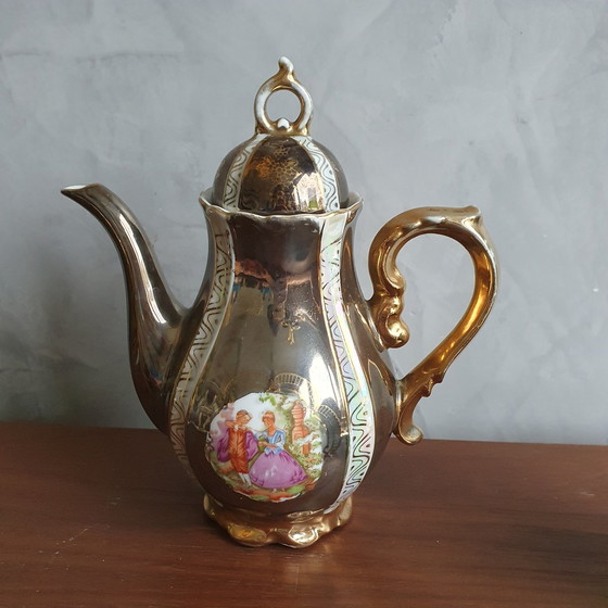 Image 1 of Mokkaset Jaren 70 Koperkleurig 9-Delig