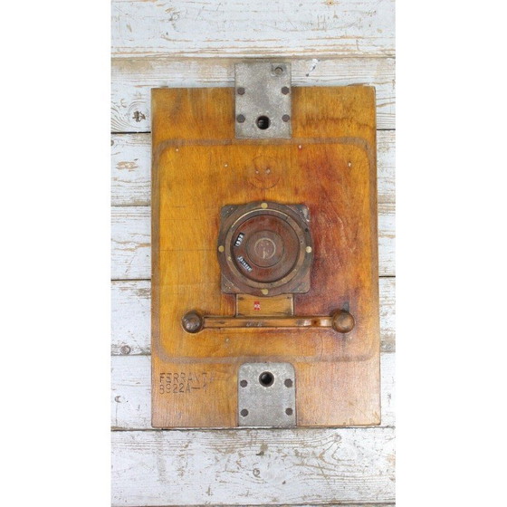 Image 1 of Vintage wandkunst van gemengd hout, 1960