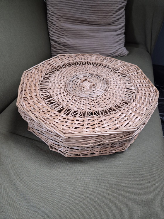 Image 1 of Vintage Rotan Organizer / Aperitif Tray