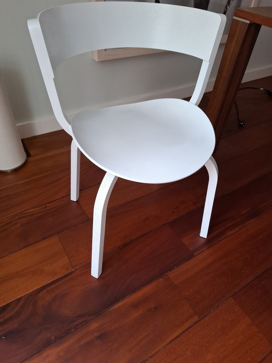 Image 1 of Thonet Eettoel Model F 404  Wit