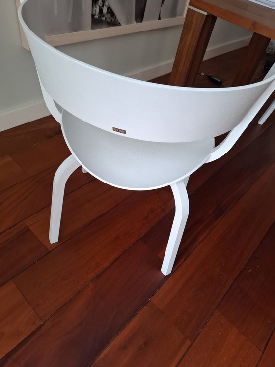 Image 1 of Thonet Eettoel Model F 404  Wit