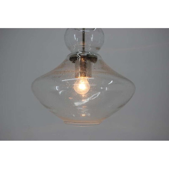 Image 1 of Paar vintage handgemaakte glazen hangers, Tsjecho-Slowakije 1960