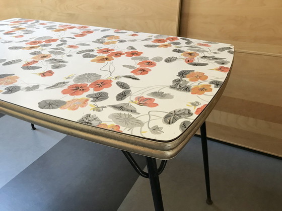 Image 1 of Fifties/Sixties Tafel Met 2X Stoelen