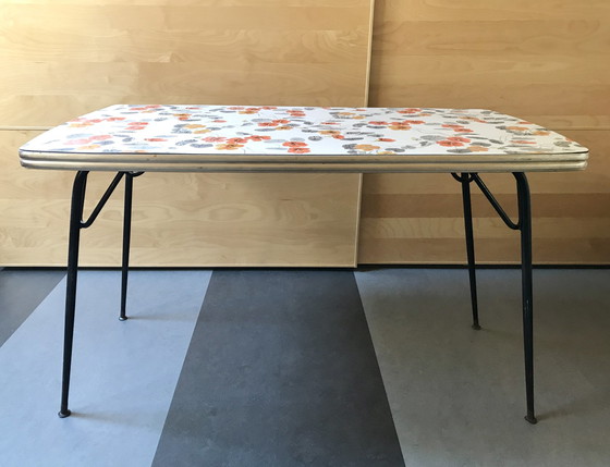 Image 1 of Fifties/Sixties Tafel Met 2X Stoelen