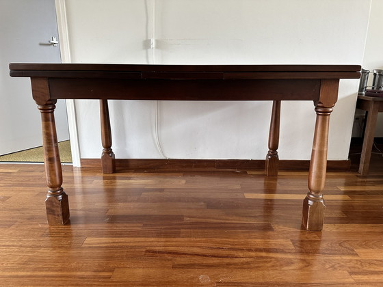 Image 1 of Vintage Uitschuifbare Mahonie Tafel