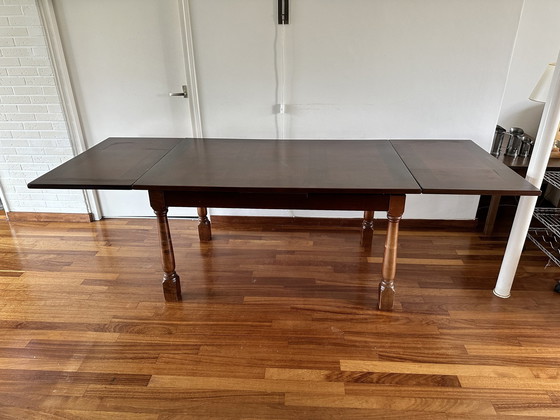 Image 1 of Vintage Uitschuifbare Mahonie Tafel