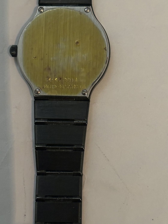 Image 1 of Movado dames zwart roestvrij stalen horloge Quartz