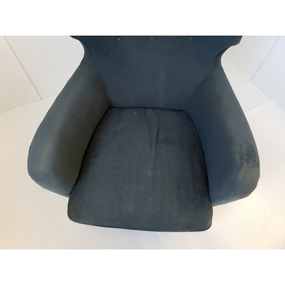 Image 1 of Calysse" vintage fauteuil in paardenhaar van Henri Caillon voor Erton, 1950