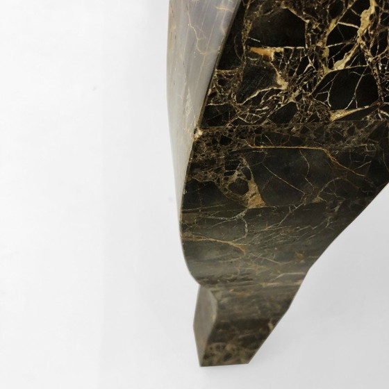 Image 1 of Vintage marmeren salontafel van Maitland-Smith met vlakvulling, VS 1980