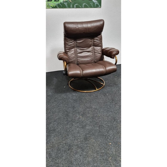 Image 1 of Vintage lederen fauteuil