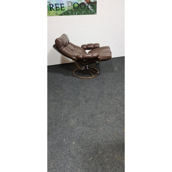 Image 1 of Vintage lederen fauteuil