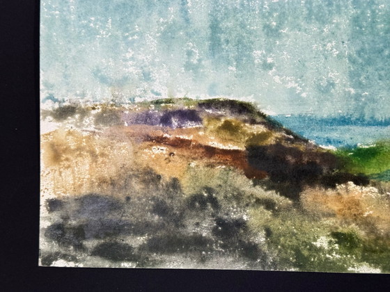 Image 1 of Aquarel Landschap. 1971.- Eugene Eechaut (1928-2019)