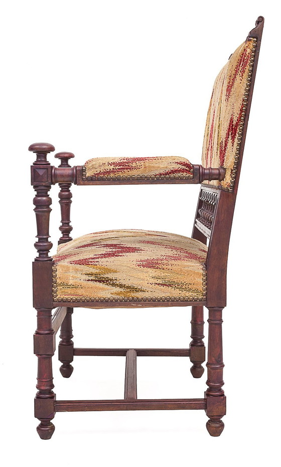 Image 1 of Paar Louis Xiii fauteuils