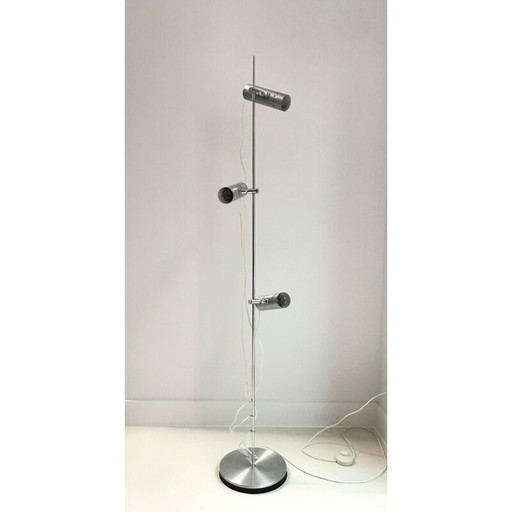 Vintage vloerlamp 3 spots Frankrijk 1970