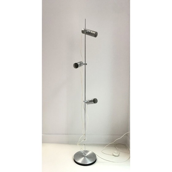 Image 1 of Vintage vloerlamp 3 spots Frankrijk 1970