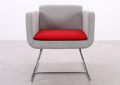 4X Schaffenburg Solo Art Y Fauteuil Grijs/Rood