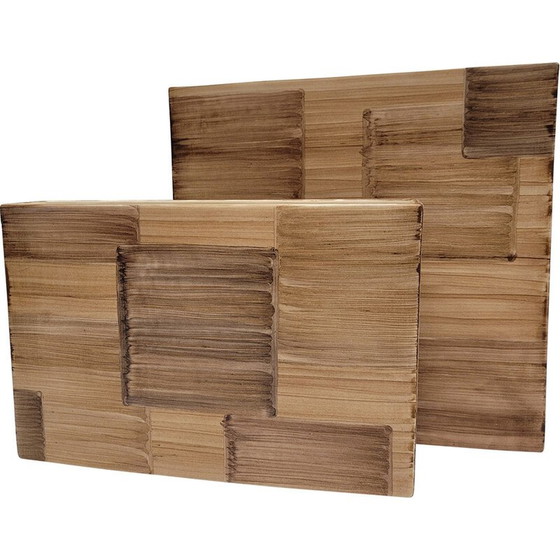 Image 1 of Paar vintage Quadra vazen voor Roche Bobois