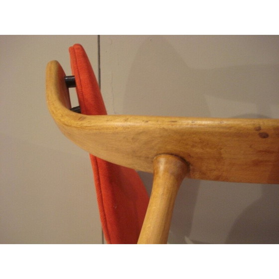Image 1 of Scandinavische fauteuil in beukenhout - 1950