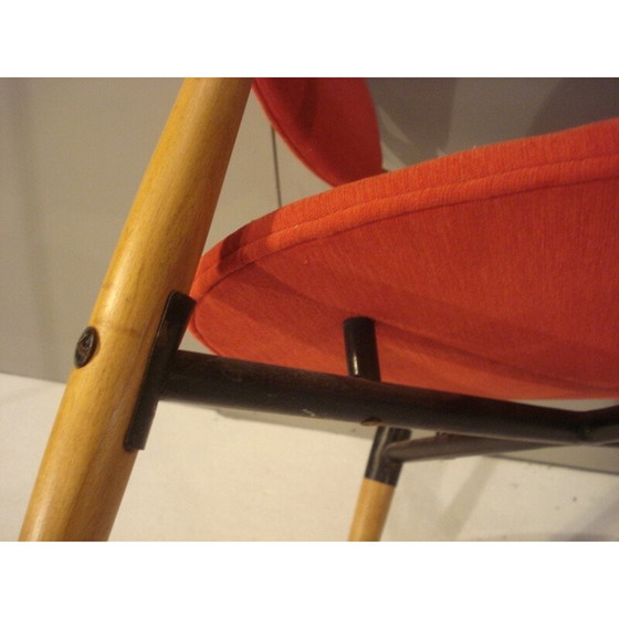 Image 1 of Scandinavische fauteuil in beukenhout - 1950