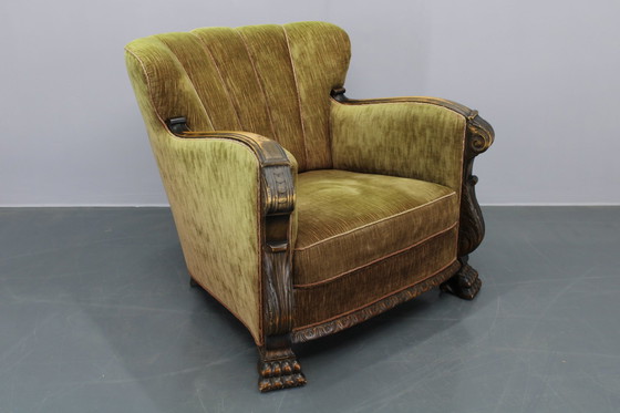 Image 1 of 1950S Deense fauteuil, 2Items beschikbaar
