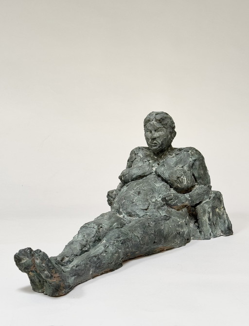 Yolande Ide (1931) - Terracotta sculptuur