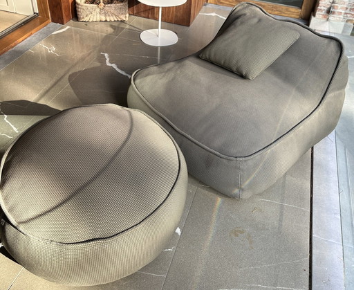 Paola Lenti Ligzetel Tuinset + Voetrust