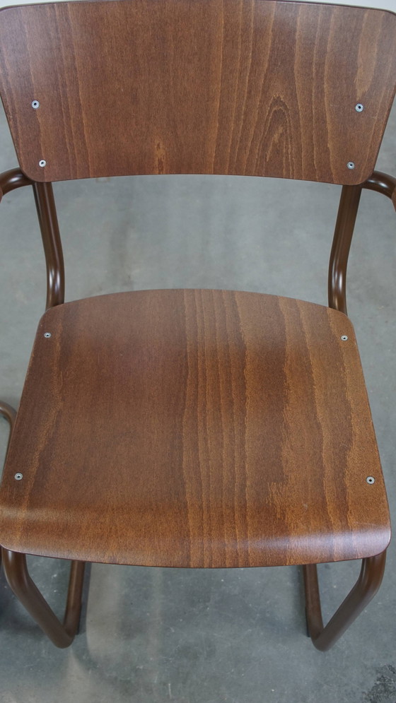 Image 1 of 6 X Vintage Thonet Design Eetkamer/Bijzet/Vergaderstoel