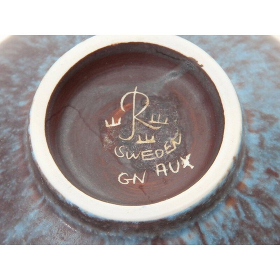 Image 1 of Scandinavische vintage keramische kom model AUX van Gunnar Nylund voor Rorstrand, 1960