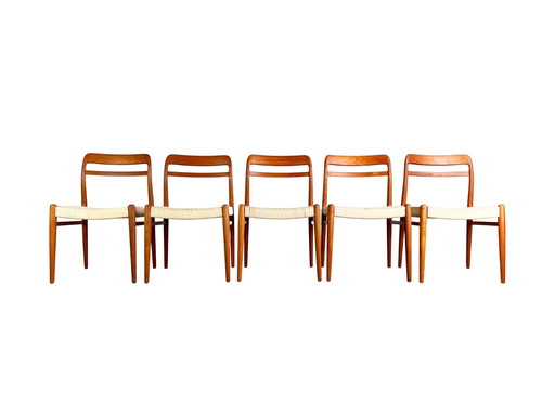 Set van 5 stoelen Mid Century Gustav Bahus Alf Aarseth