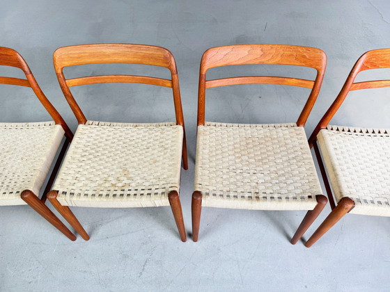 Image 1 of Set van 5 stoelen Mid Century Gustav Bahus Alf Aarseth