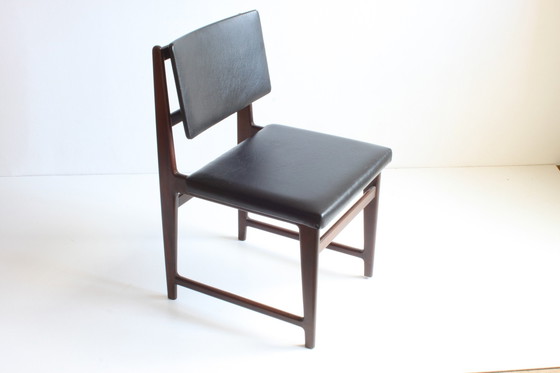 Image 1 of Palissander eetkamerstoelen, set van 2, België 1960S