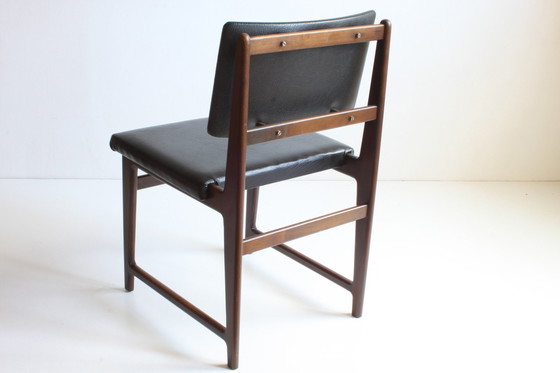 Image 1 of Palissander eetkamerstoelen, set van 2, België 1960S