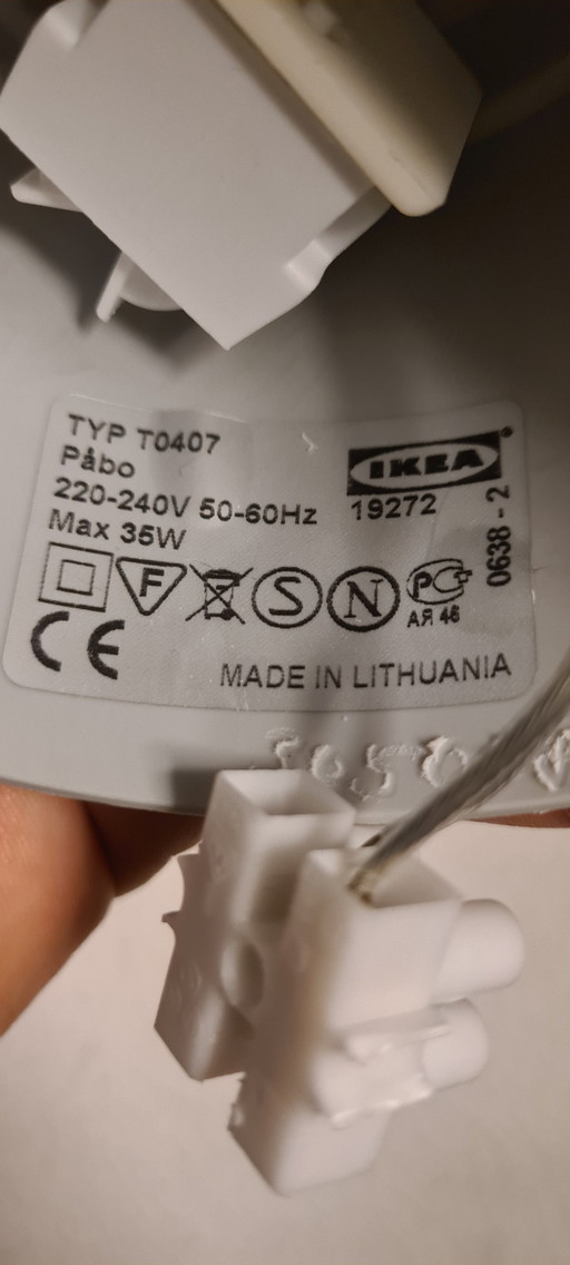 Ikea Pabo Transparante hanglamp / spot