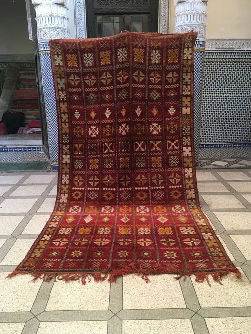 Antiek Berber Zemmour Vloerkleed 330 X 170 Cm