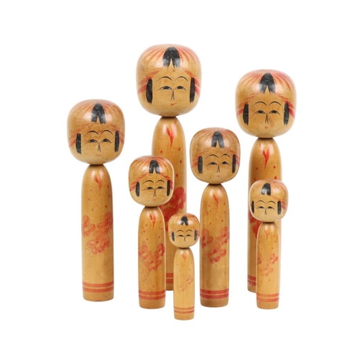 Japanse Kokeshi Poppen Tomio Sato