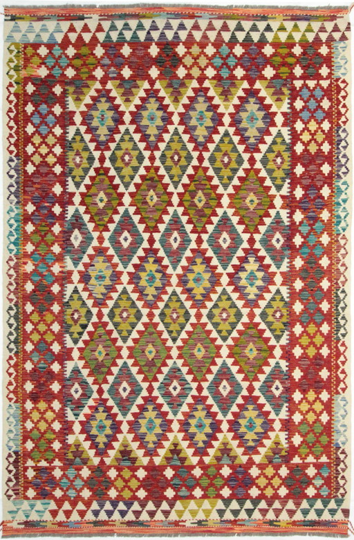 Originele oude stijl Kelim Afghan 264 X 170 Cm Top staat