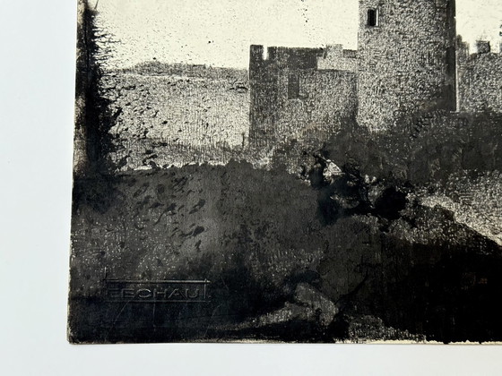 Image 1 of Manorbier (Groot-Brittannië) Inkt - Eugène Eechaut (1928-2019)