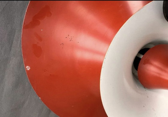 Erik Balslev Voor Mist & Mørup, Mod. Radius Oranje, Denemarken, Vintage, Plafondlamp – Plafondlampen, Metal (photo 4 of 6)