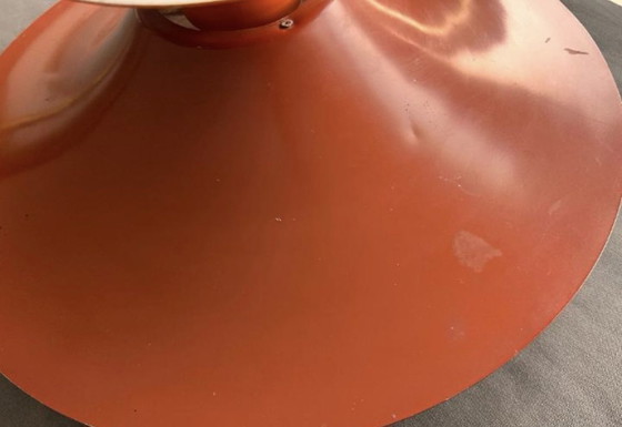 Erik Balslev Voor Mist & Mørup, Mod. Radius Oranje, Denemarken, Vintage, Plafondlamp – Plafondlampen, Metal (photo 3 of 6)