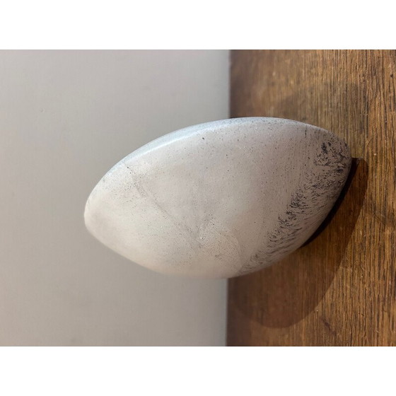 Image 1 of Vintage vaas van wit en blauw keramiek, 1980