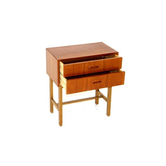Image 1 of Vintage ladekast van teak en beuken, Zweden 1960