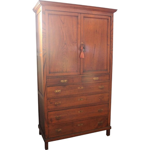 Vintage houten kast, Spanje 1940