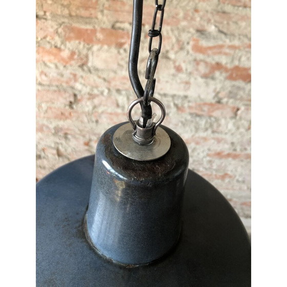 Image 1 of Vintage industriële fabriek hanglamp, 1960